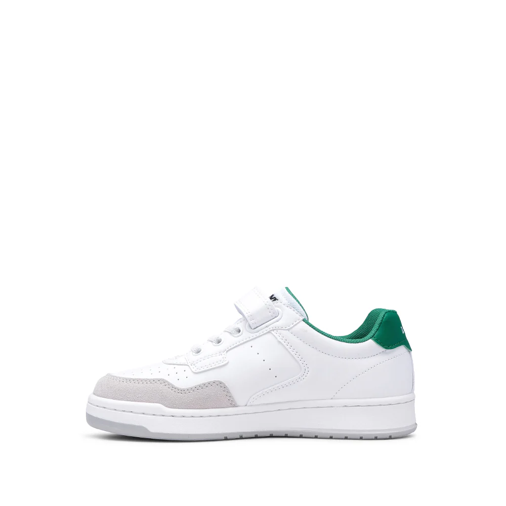Sapatilha Casual Criança Pele Sintética Branco E Verde - Image 2