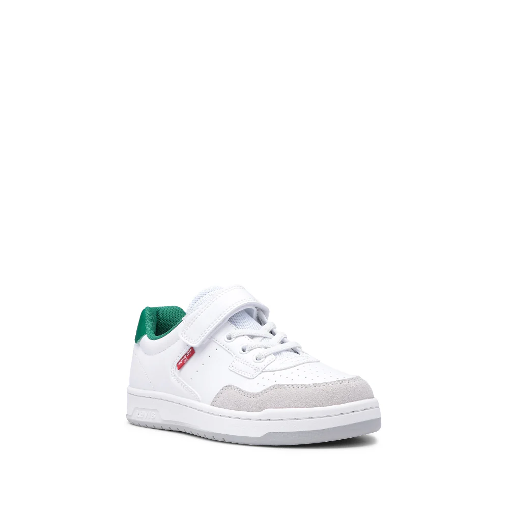 Sapatilha Casual Criança Pele Sintética Branco E Verde - Image 3