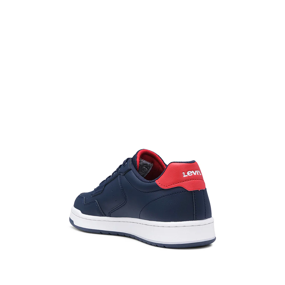 Sapatilha Casual Criança Pele Sintética Azul E Vermelho - Image 4