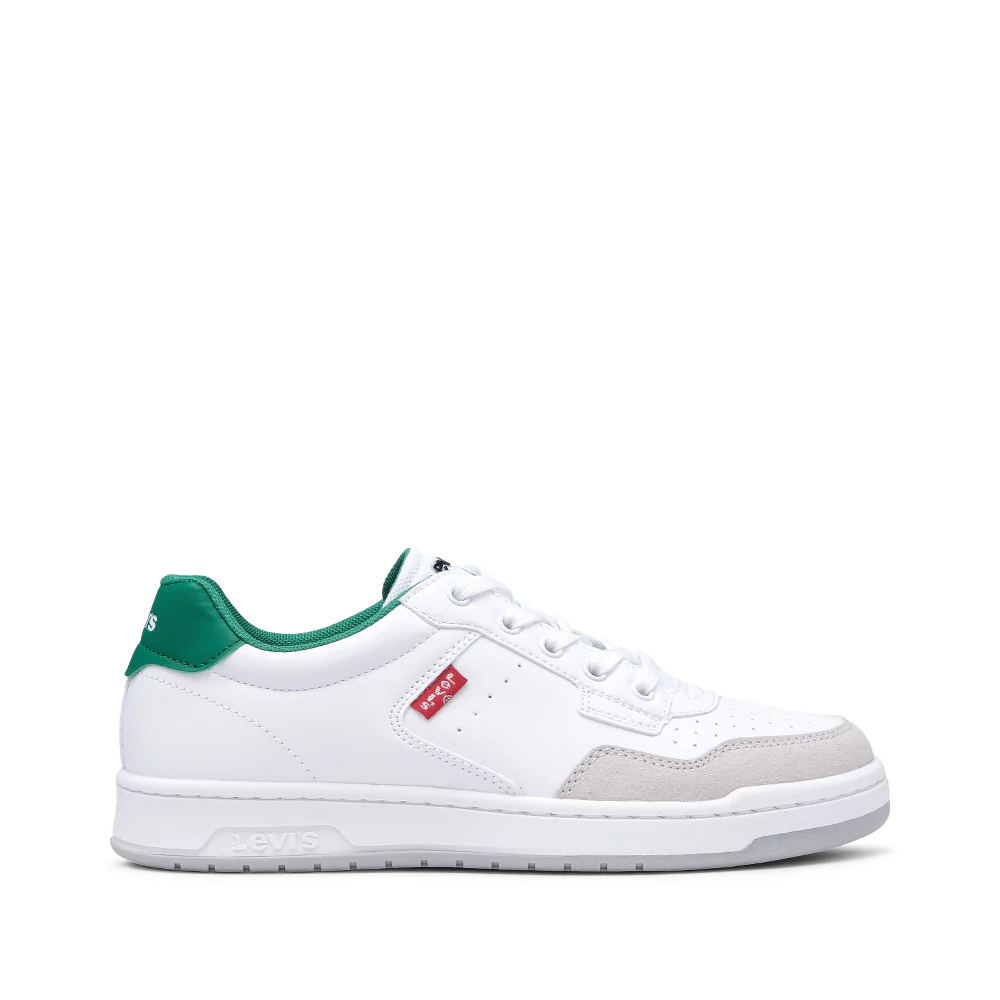 Sapatilha Casual Criança Pele Sintética Branco E Verde