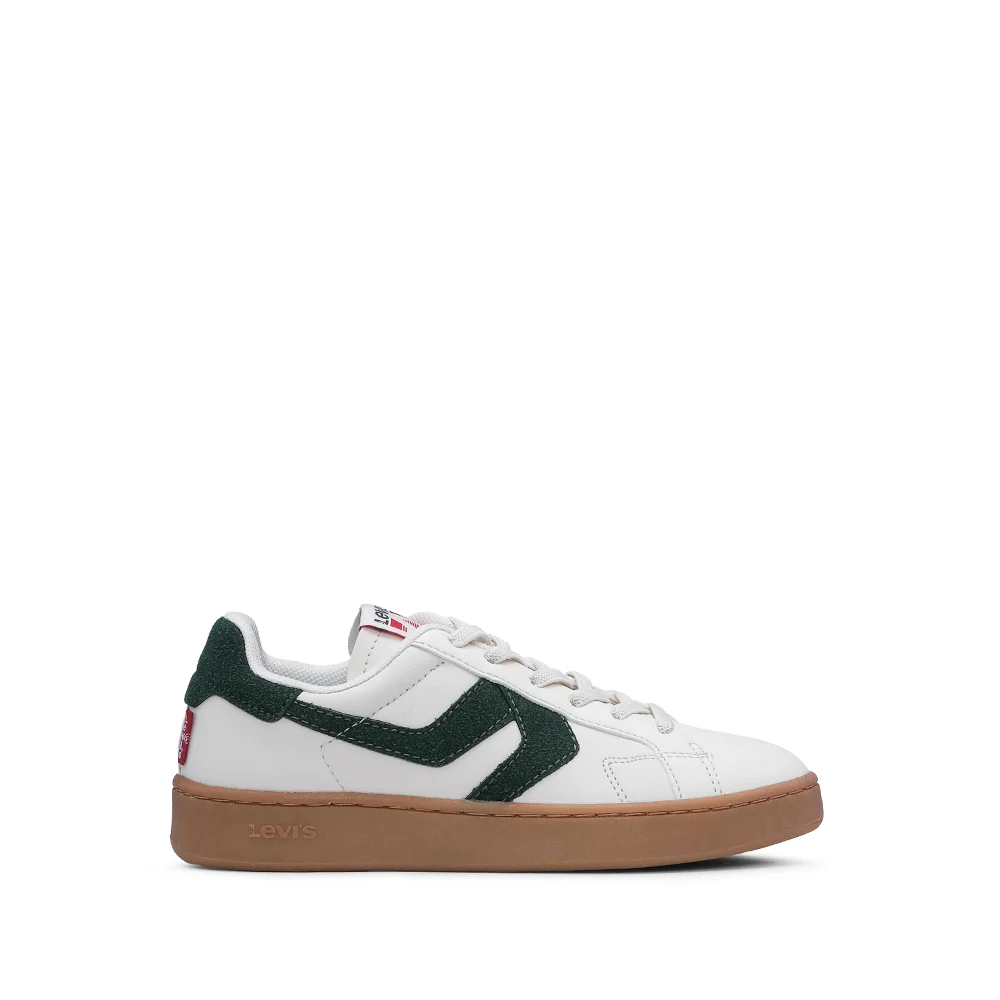 Sapatilha Casual Criança Pele Sintética Branco E Verde