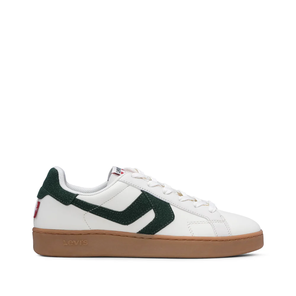Sapatilha Casual Criança Pele Sintética Branco E Verde