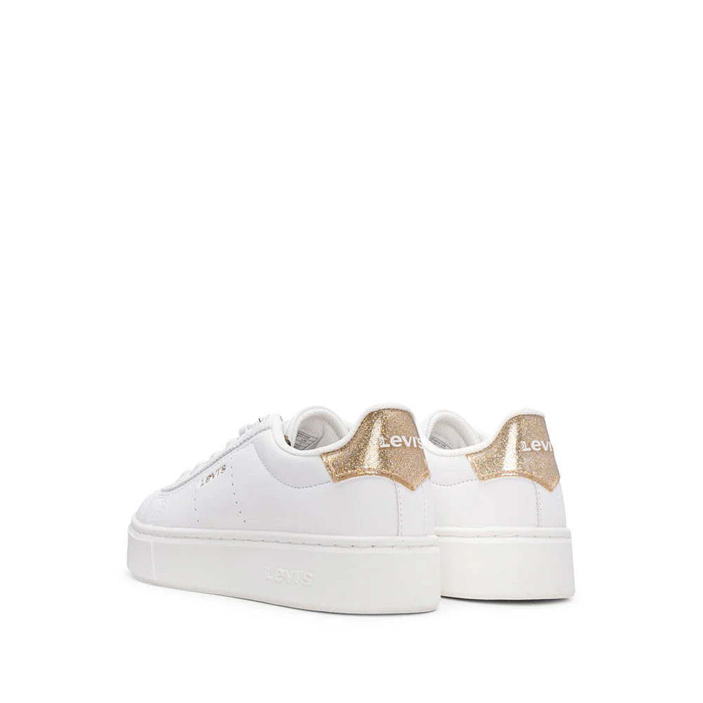 Sapatilha Casual Criança Branco E Ouro - Image 3