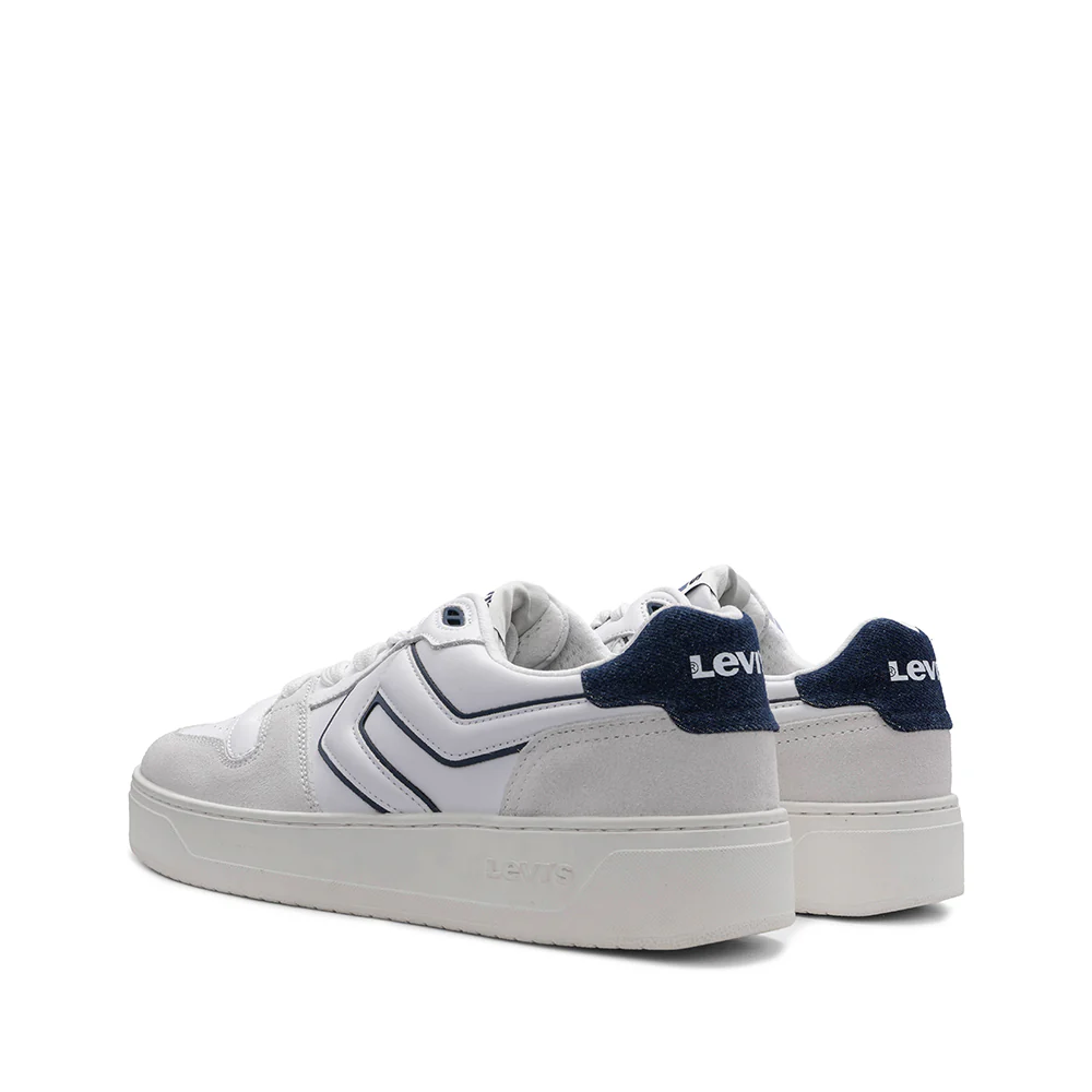 Sapatilha Casual Homem Pele Sintética Branco E Azul - Image 3
