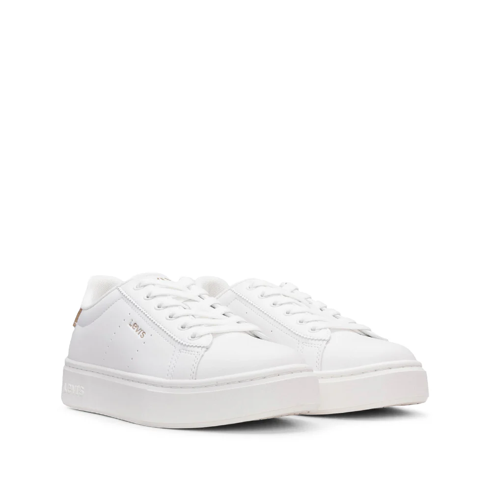Sapatilha Casual Mulher Branco E Ouro - Image 2