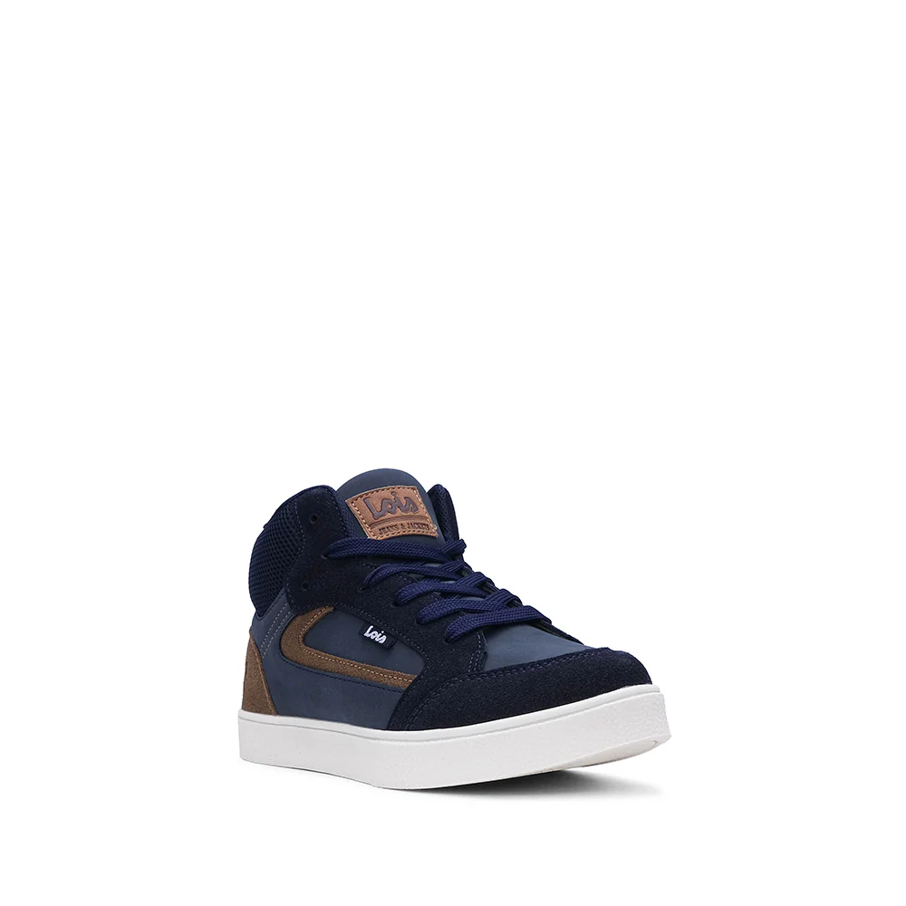 Botim Casual Criança Pele Azul Marinho - Image 3