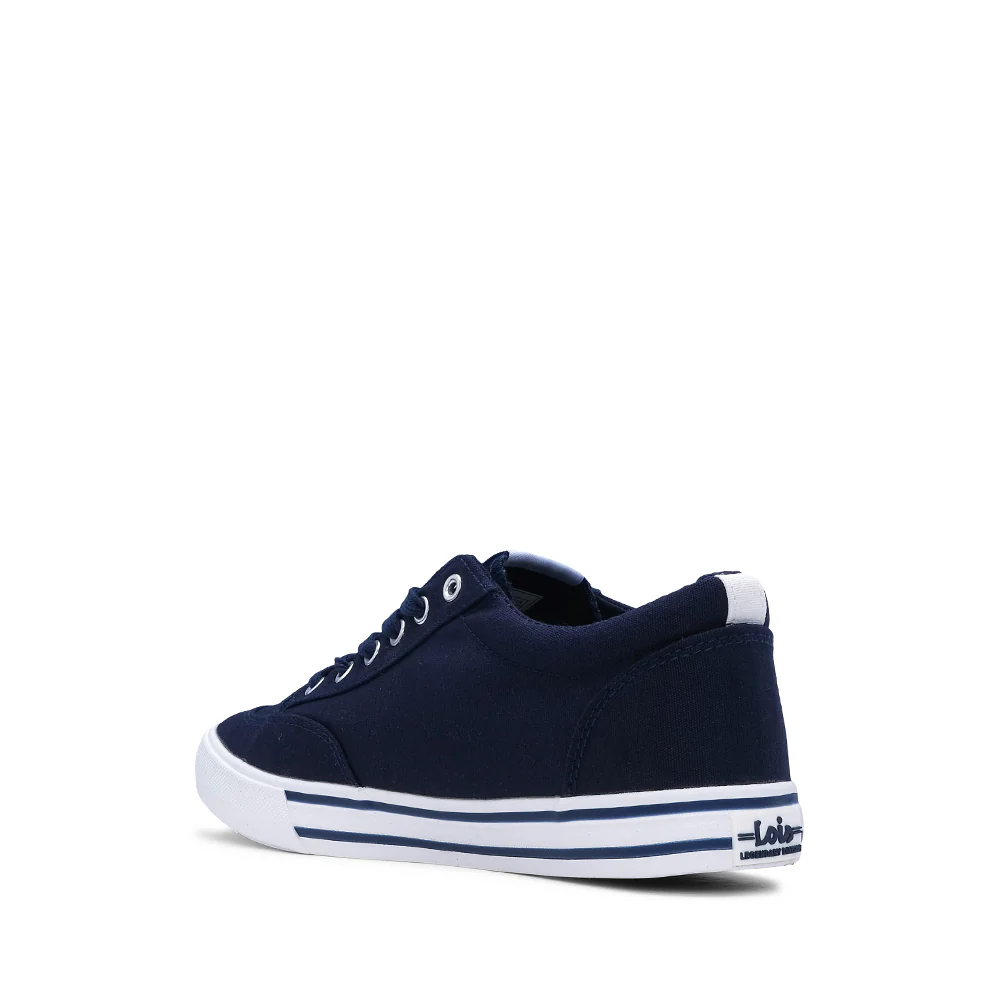 Sapatilha Casual Homem em Tecido Azul Marinho - Image 4