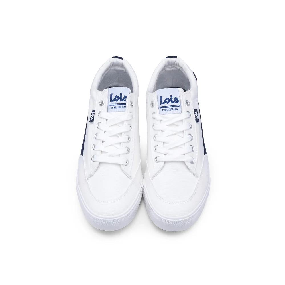 Sapatilha Casual Homem em Tecido Branco - Image 6