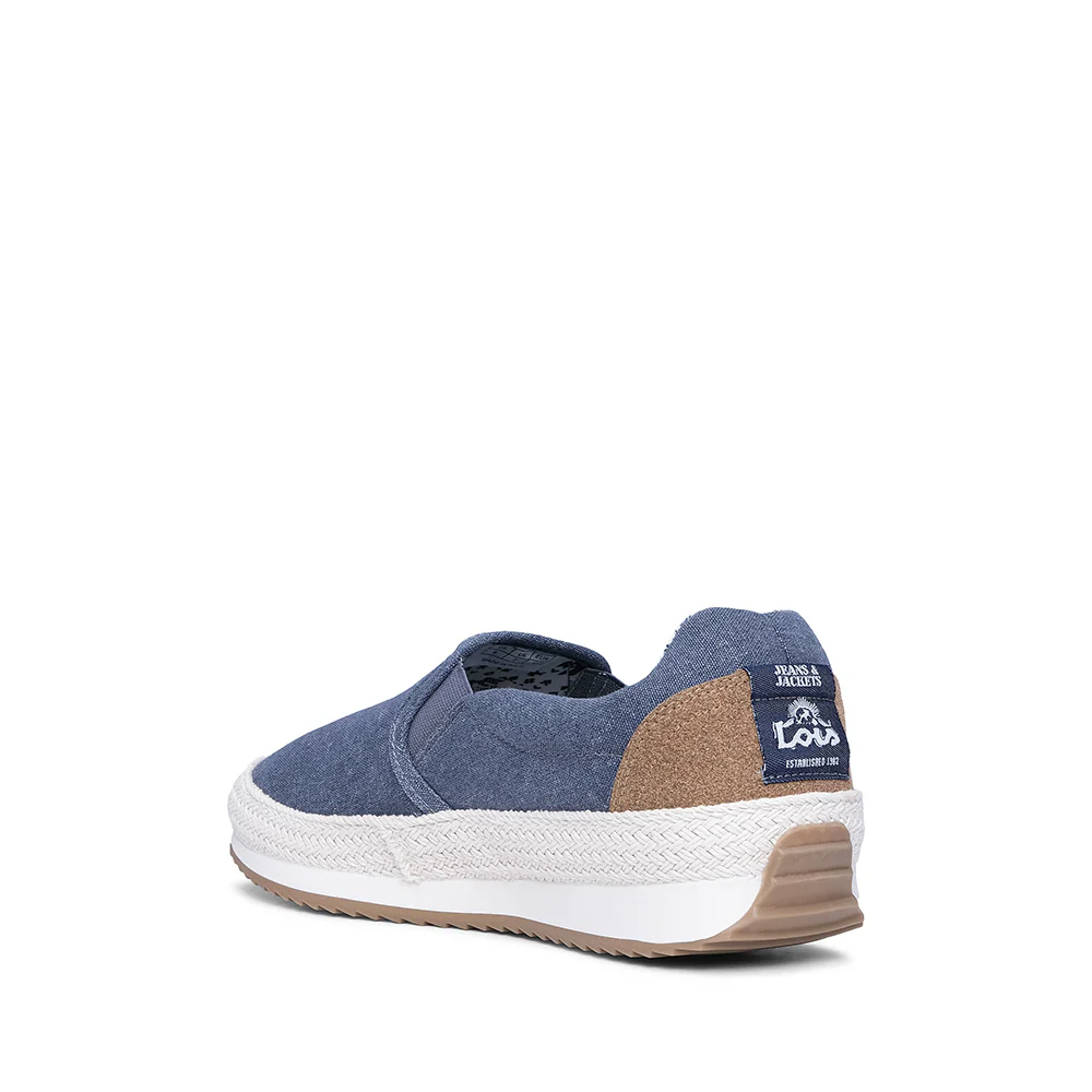 Sapato Casual Homem Pele Sintética Azul Marinho - Image 4
