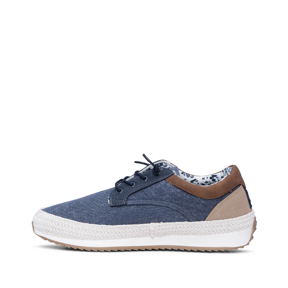 Sapato Casual Homem Pele Sintética Azul Marinho - Image 2