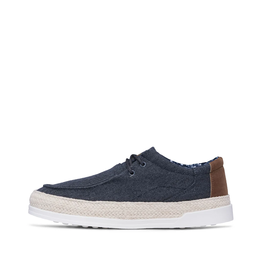 Sapato Casual Homem Pele Sintética Azul Marinho - Image 2