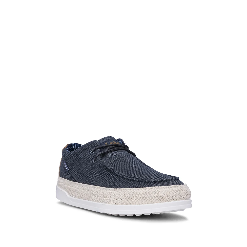 Sapato Casual Homem Pele Sintética Azul Marinho - Image 3