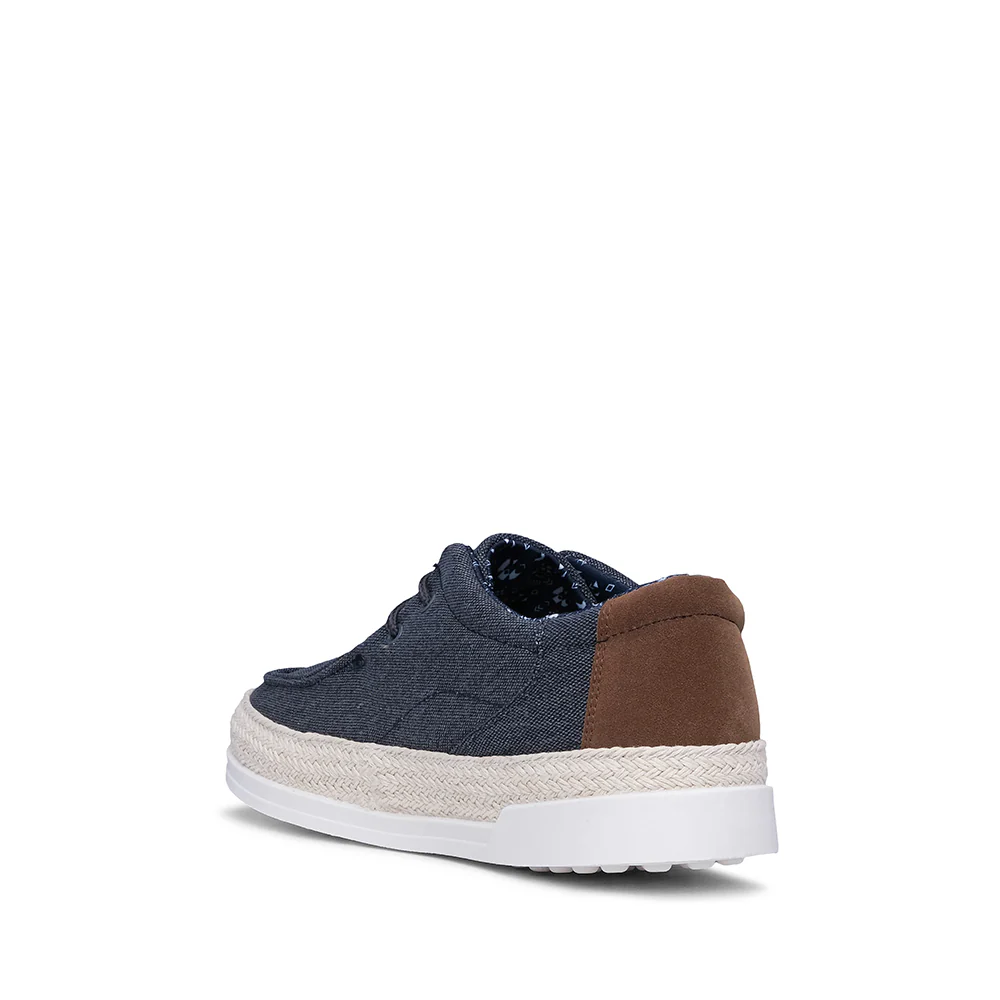 Sapato Casual Homem Pele Sintética Azul Marinho - Image 4