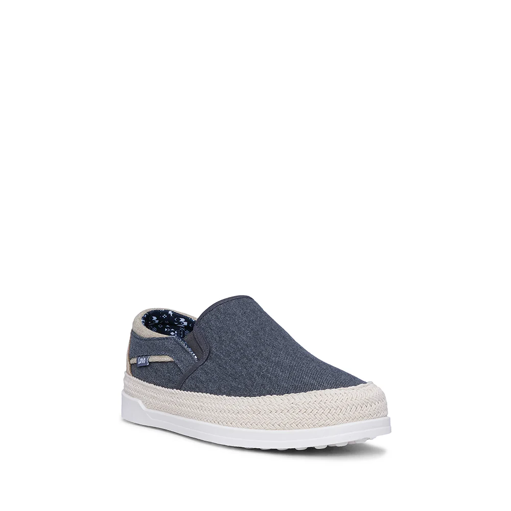 Sapato Casual Homem Pele Sintética Azul Marinho - Image 3