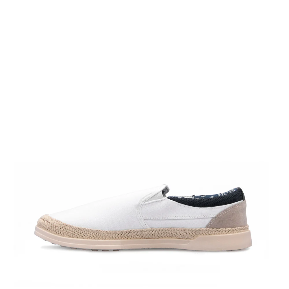 Sapato Casual Homem Têxtil Branco - Image 2