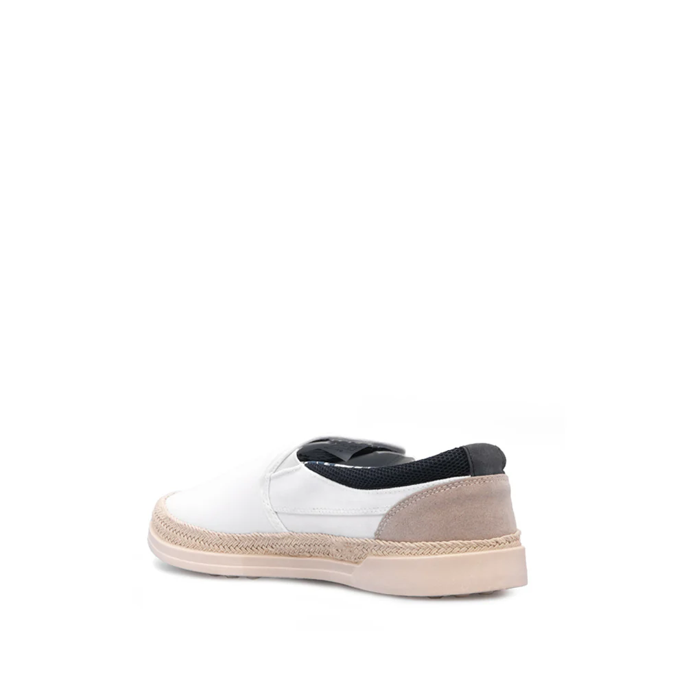 Sapato Casual Homem Têxtil Branco - Image 4