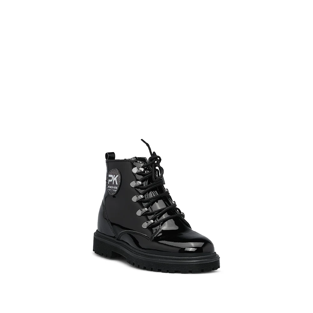 Bota Casual Criança Verniz Preto - Image 3