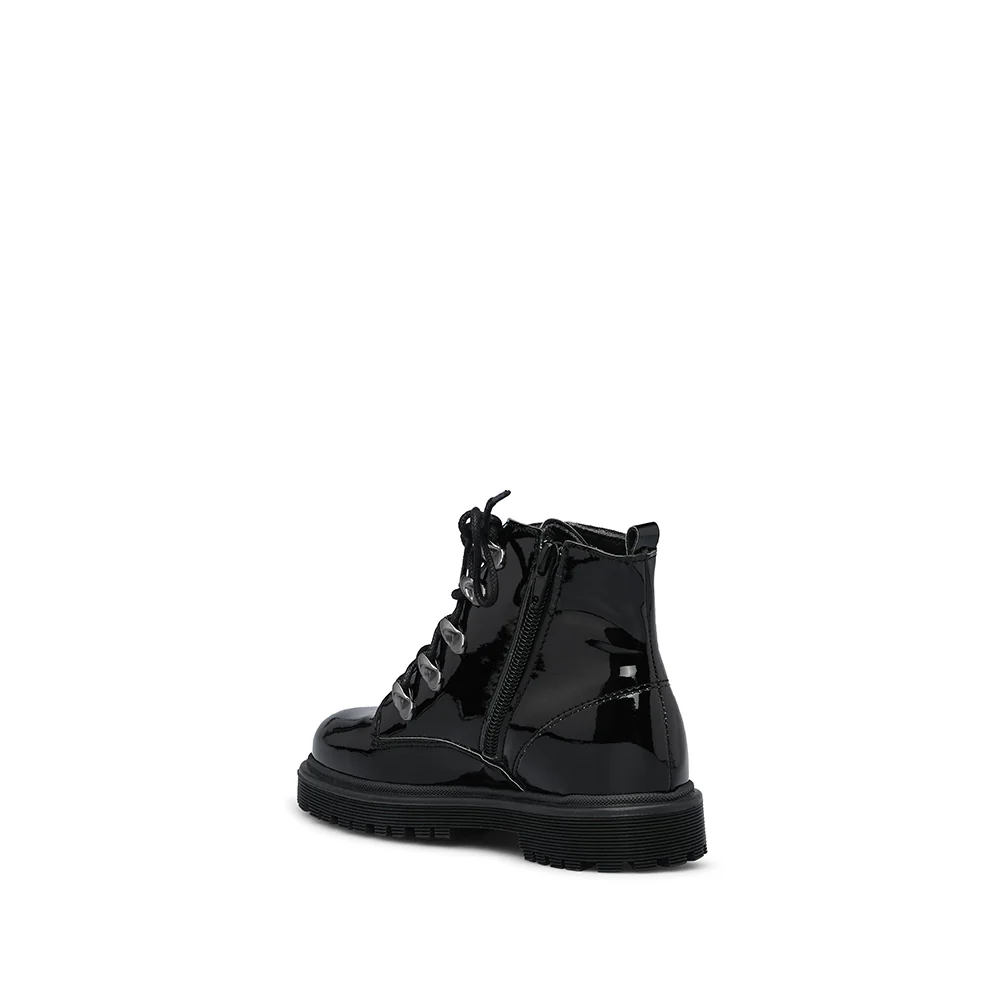 Bota Casual Criança Verniz Preto - Image 4