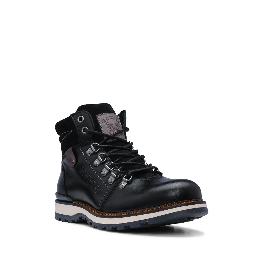 Bota Casual Homem Pele Preto - Image 3