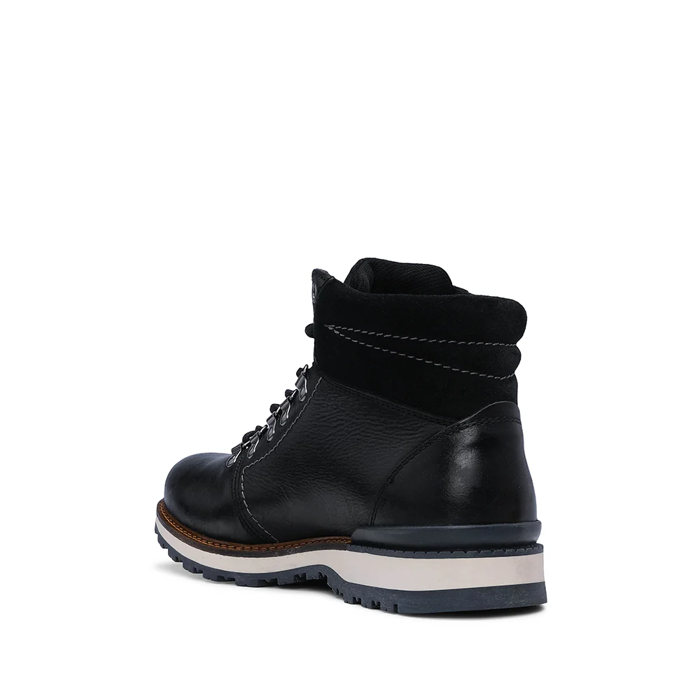 Bota Casual Homem Pele Preto - Image 4