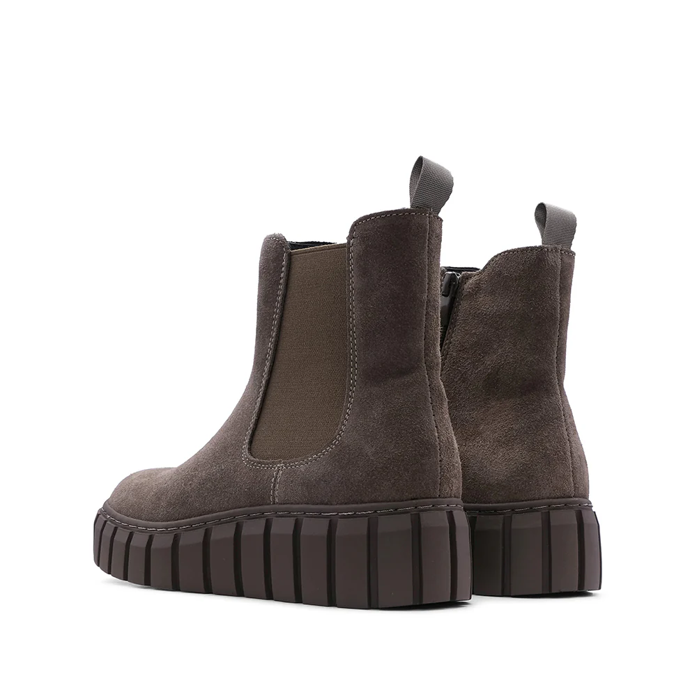Bota Casual Mulher Camurça Taupe - Image 4