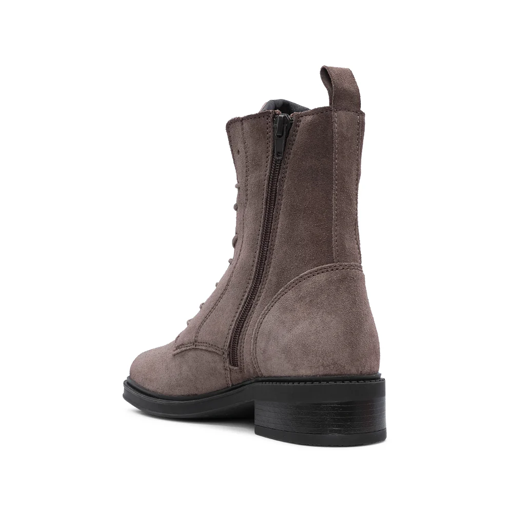 Bota Militar Mulher Camurça Taupe - Image 4