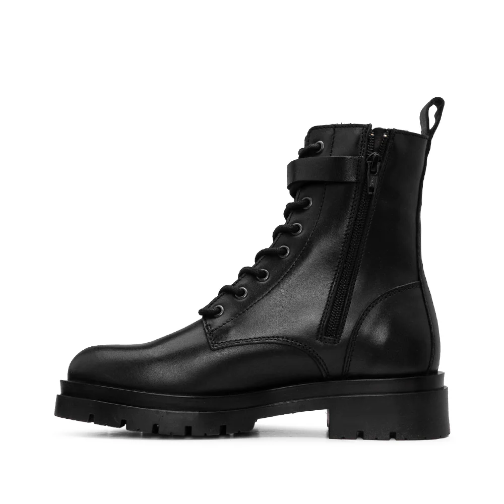 Bota Militar Mulher Pele Preto - Image 2