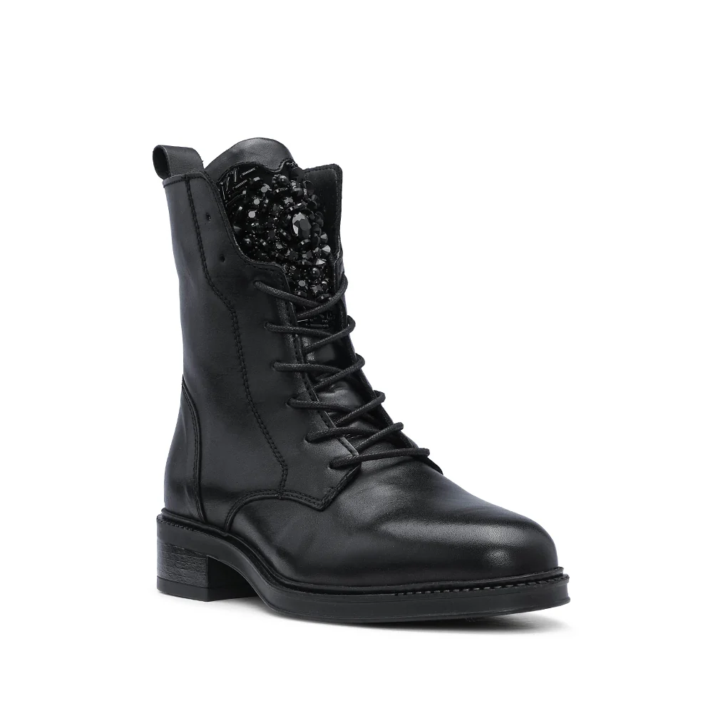 Bota Militar Mulher Pele Preto - Image 3