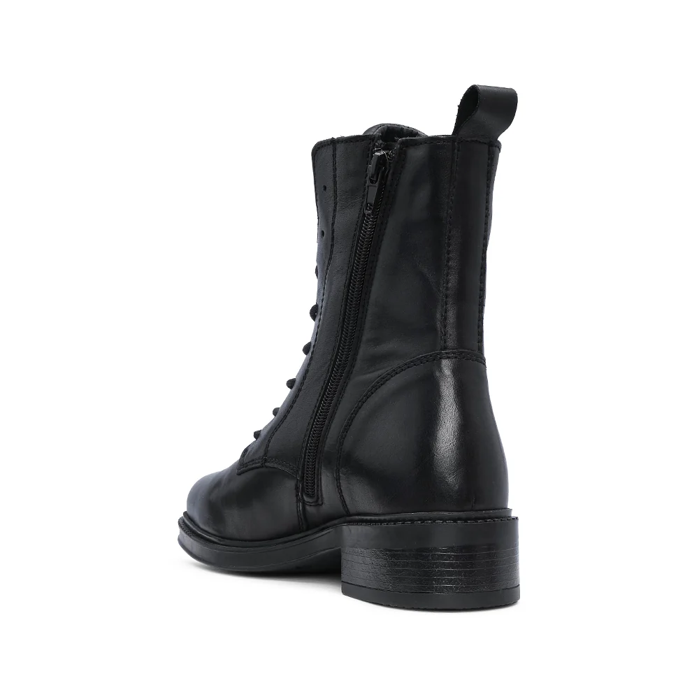 Bota Militar Mulher Pele Preto - Image 4