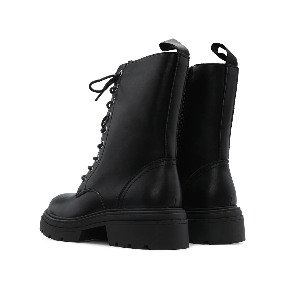 Bota Militar Mulher Pele Preto - Image 4
