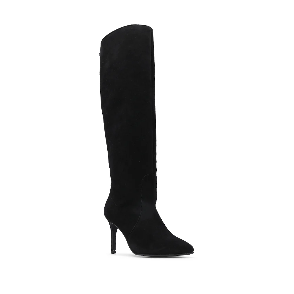 Bota Cano Alto Mulher Camurça Preto - Image 3