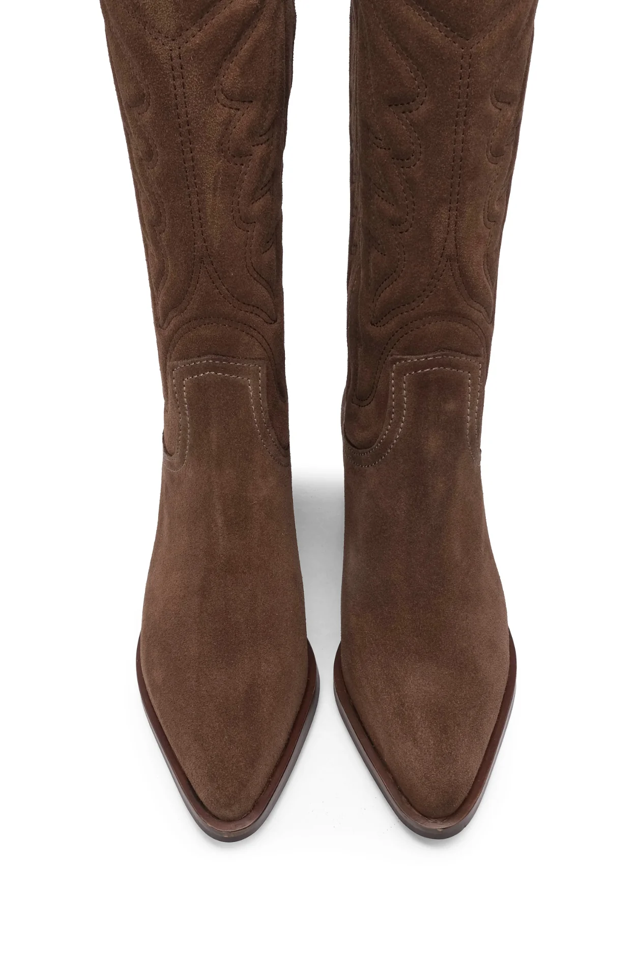Bota Texana Mulher Camurça Castanho - Image 5