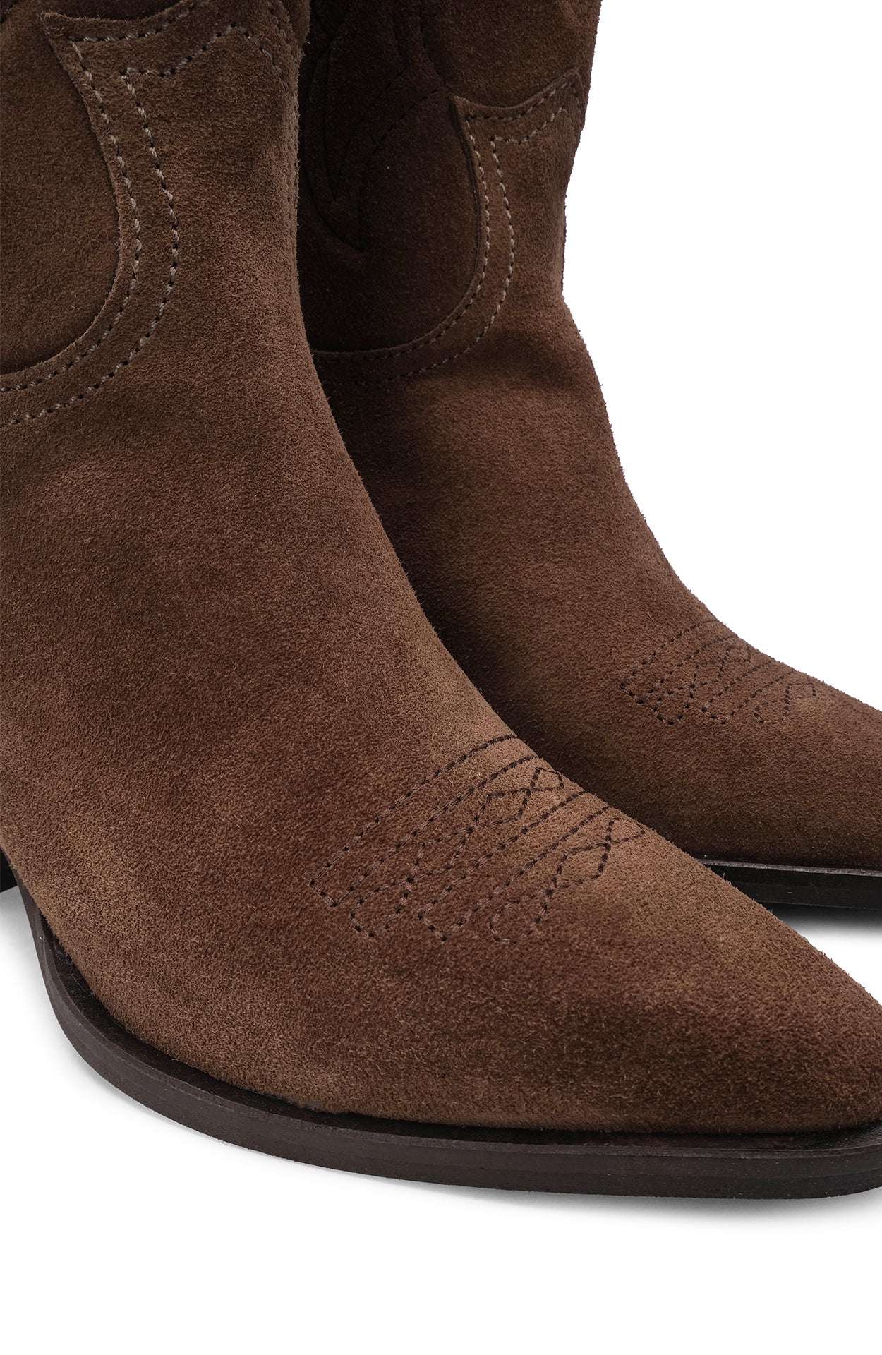 Bota Texana Mulher Camurça Castanho - Image 6