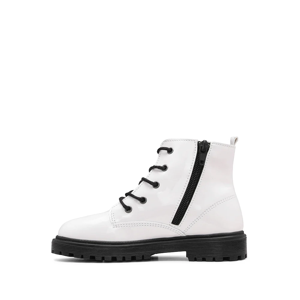 Botim Casual Criança Verniz Branco - Image 2