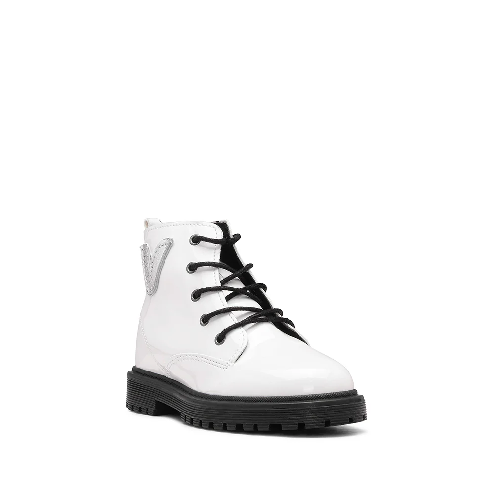 Botim Casual Criança Verniz Branco - Image 3