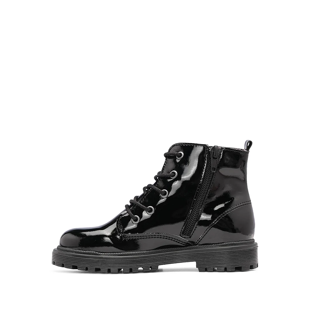 Botim Casual Criança Verniz Preto - Image 2