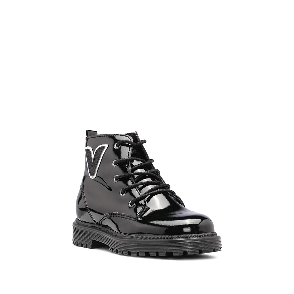 Botim Casual Criança Verniz Preto - Image 3
