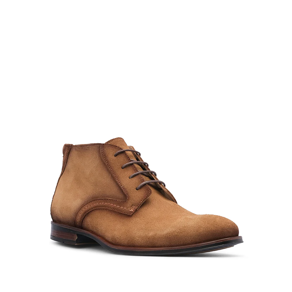 Botim Casual Homem Camurça Camel - Image 3