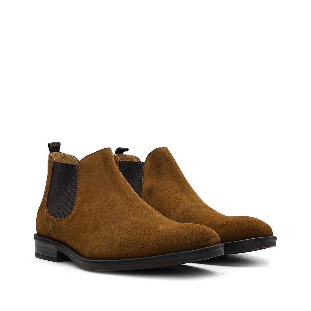 Botim Casual Homem Camurça Camel - Image 2