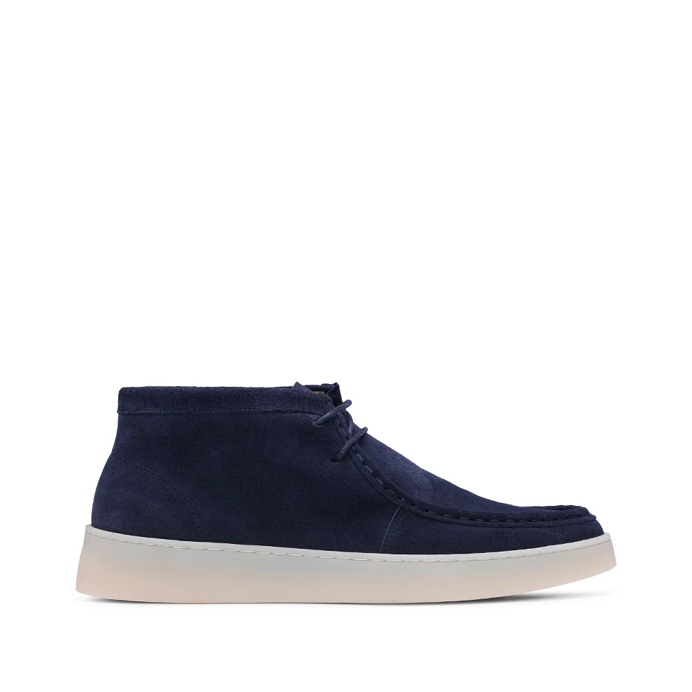 Botim Casual Homem Camurça Azul