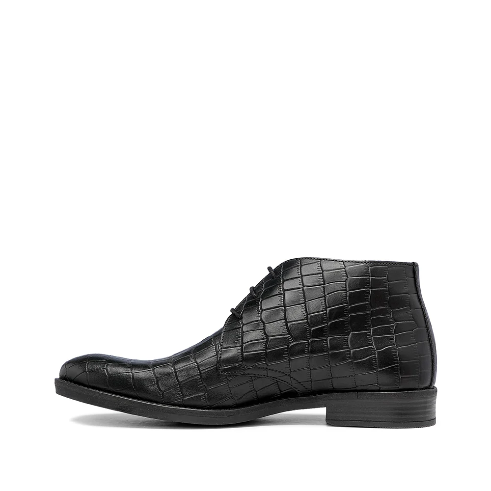 Botim Casual Homem Gravado Preto - Image 2