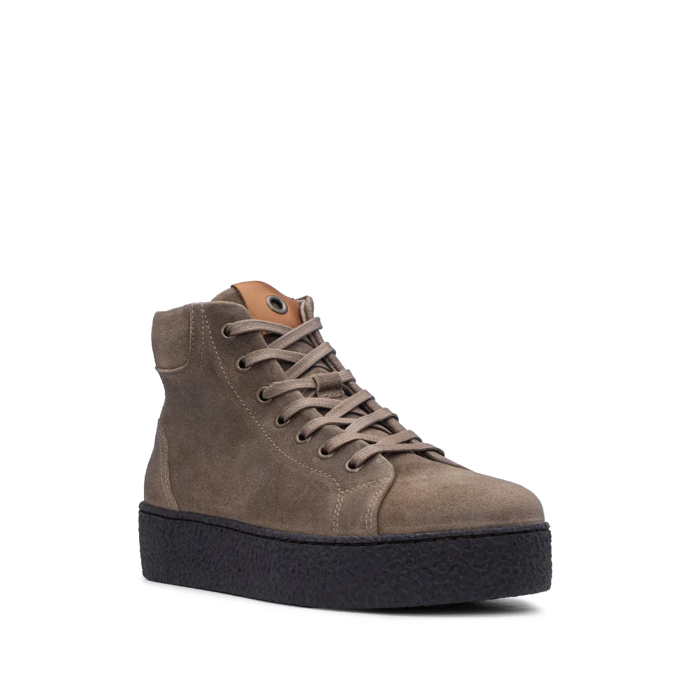Botim Casual Mulher Camurça Taupe - Image 3