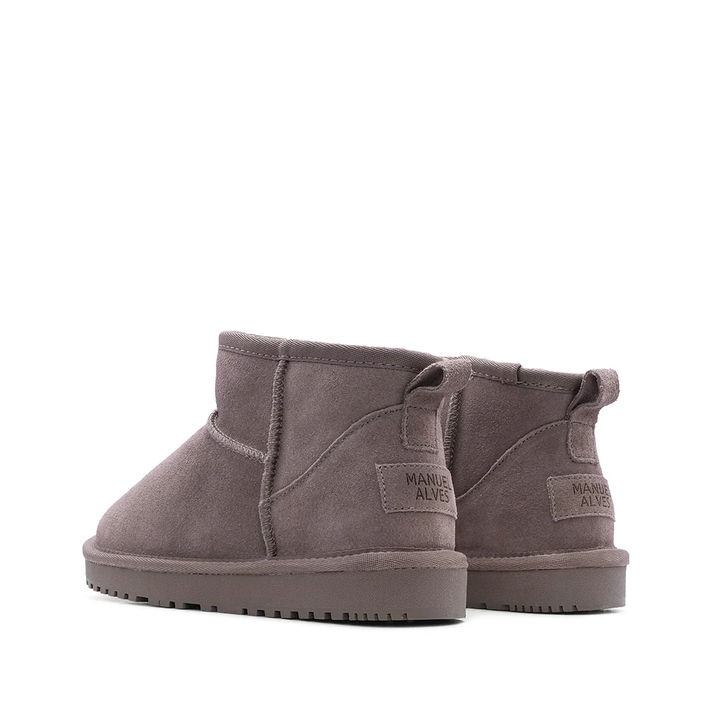 Botim Casual Mulher Camurça Taupe - Image 3