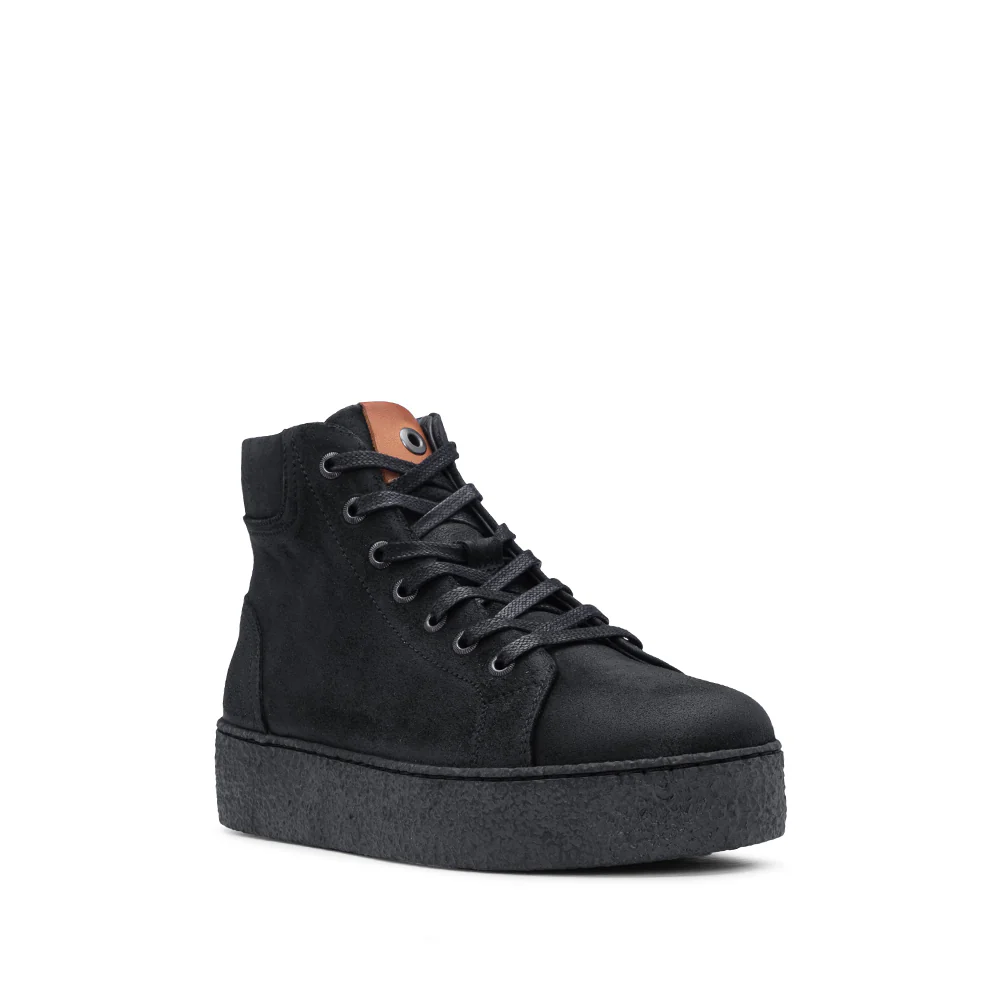 Botim Casual Mulher Nobuck Preto - Image 3