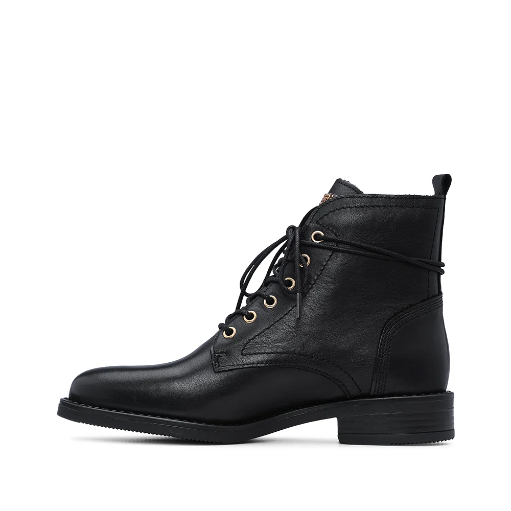 Botim Casual Mulher Pele Preto - Image 2