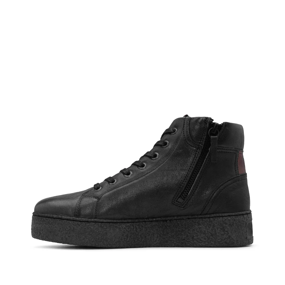 Botim Casual Mulher Pele Preto - Image 2
