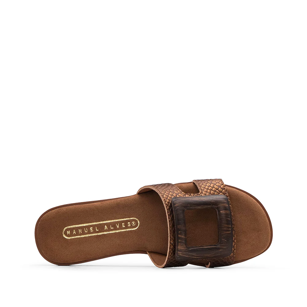 Chinelo Casual Mulher Castanho - Image 4