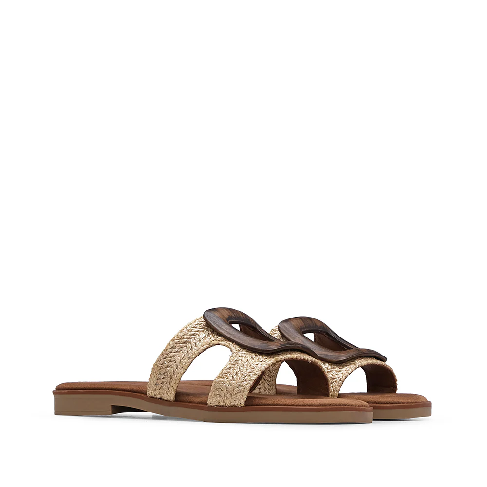 Chinelo Casual Mulher Dourado - Image 2