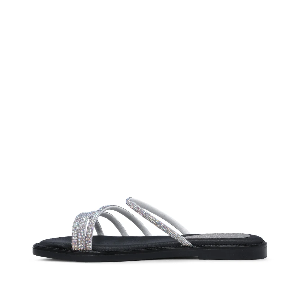 Chinelo Casual Mulher Prata - Image 2