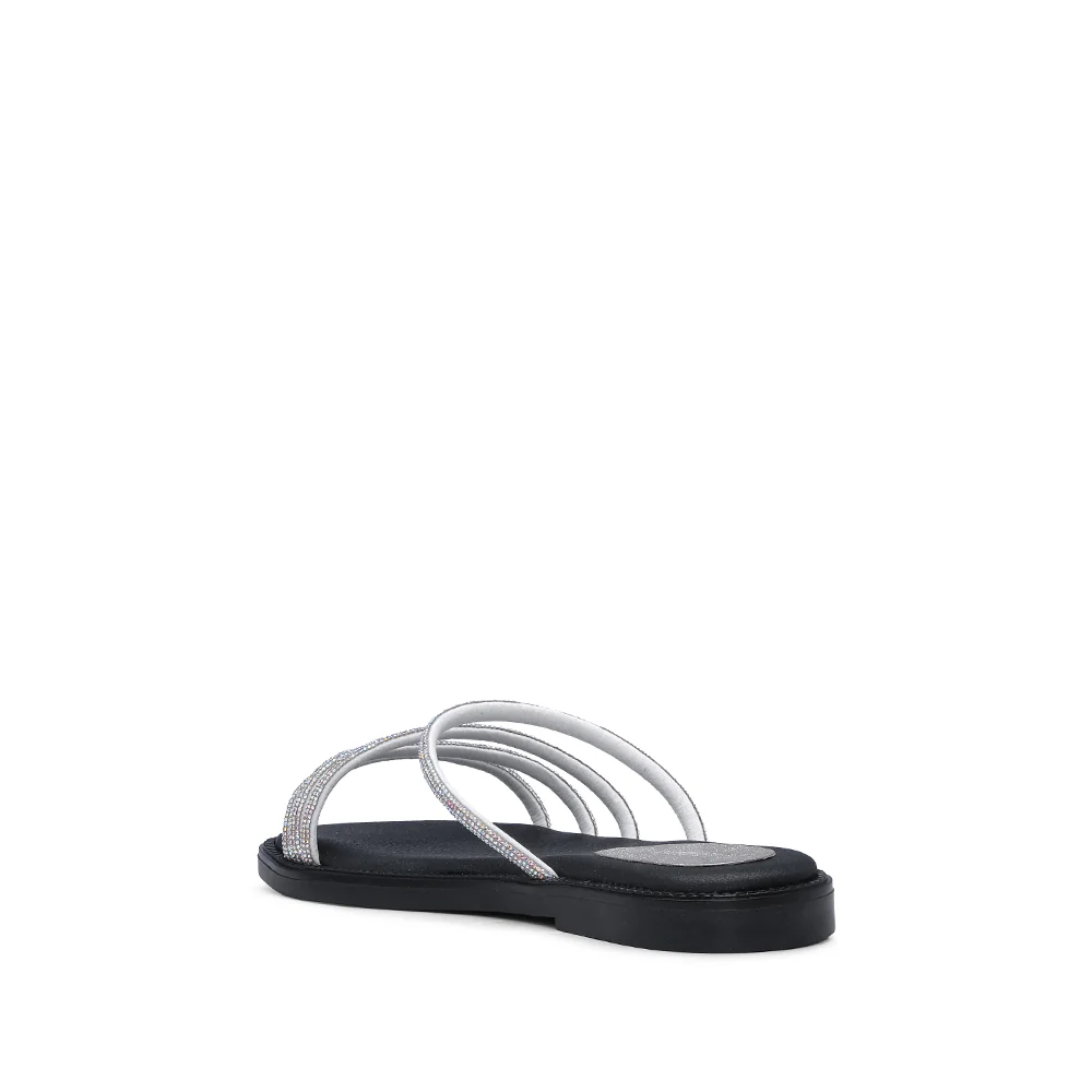 Chinelo Casual Mulher Prata - Image 4